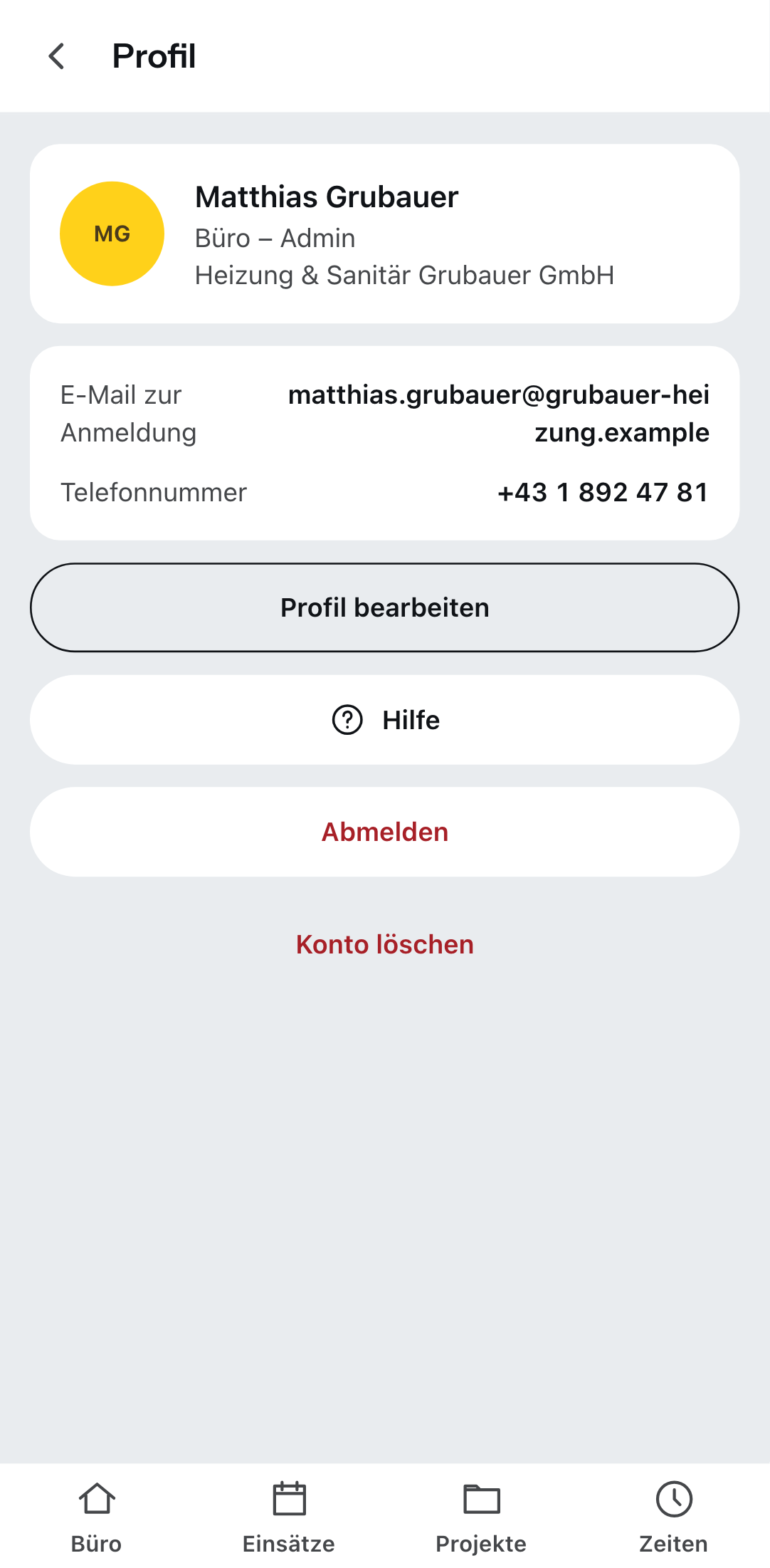 Das Profil hinter dem Zahnrad