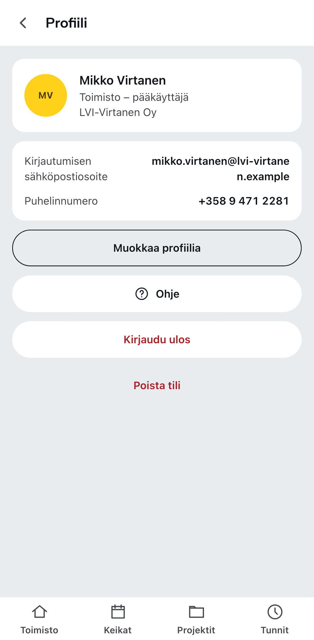 Profiili rattaan takana