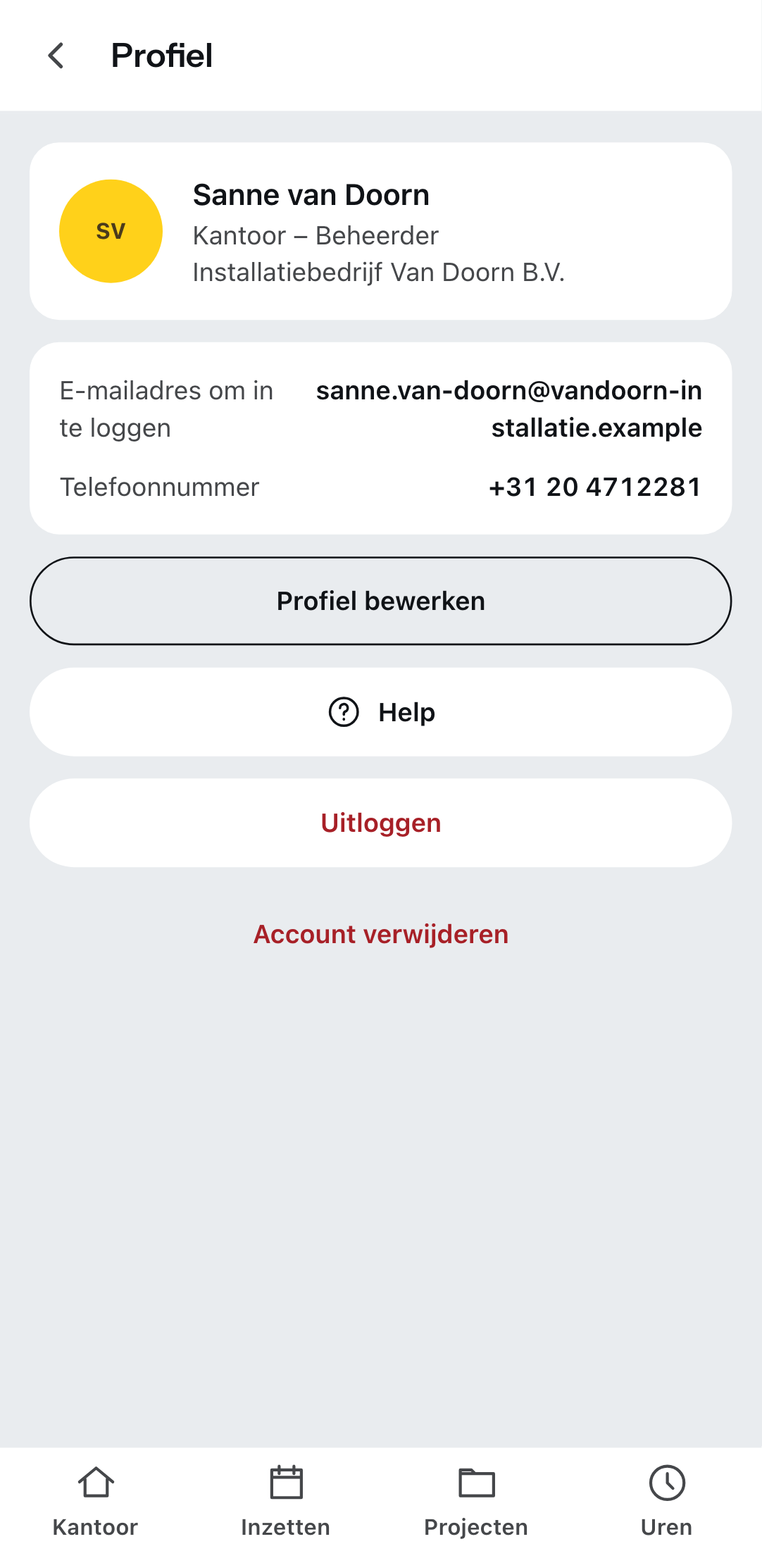Het profiel achter het tandwiel
